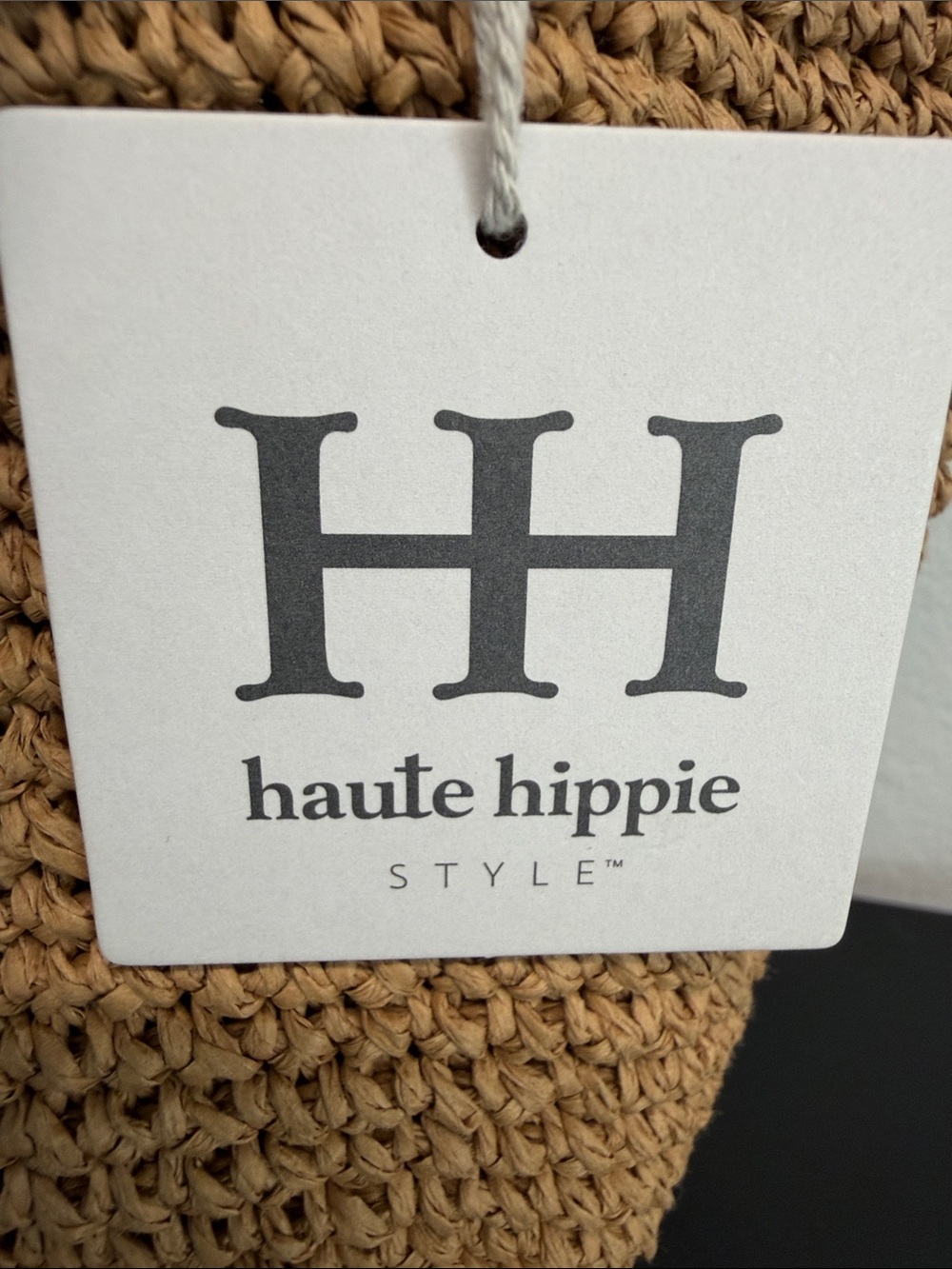 Haute Hippie | Woven Straw Mini Tote Palm Charm - Picture 2 of 12